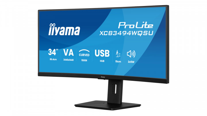 Monitor iiyama ProLite Curved XCB3494WQSU-B1 3