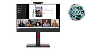 Monitor Lenovo ThinkCentre Tiny-In-One 22 Gen 5 12N9GAT1EU Touch 21,5" FHD IPS HDMI DP USB Kvm