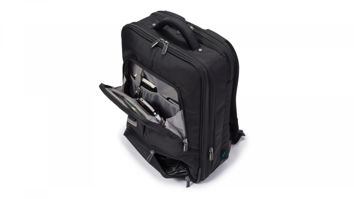 Plecak do laptopa DICOTA PRO D30846 141 czarny - otwarty