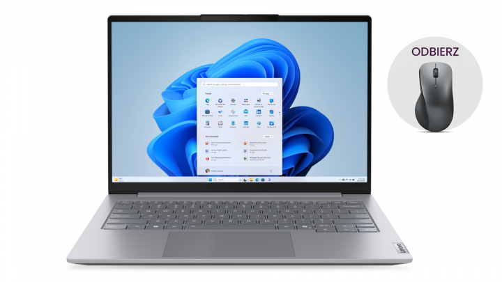 Laptop Lenovo ThinkBook 14 G8 IAL W11H Arctic grey + mysz
