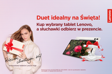 Kup wybrany tablet Lenovo i odbierz słuchawki w prezencie 3