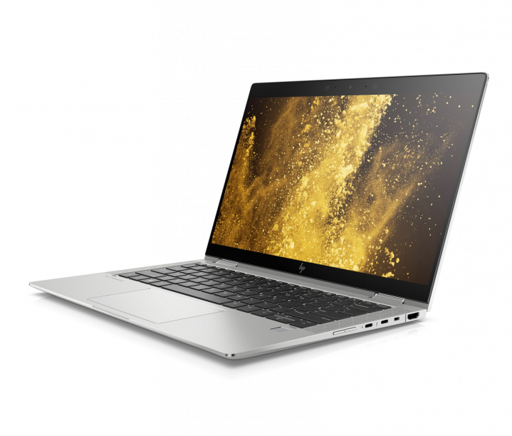 Laptop HP Elitebook x360 1030 G4 srebrny - widok frontu prawej strony
