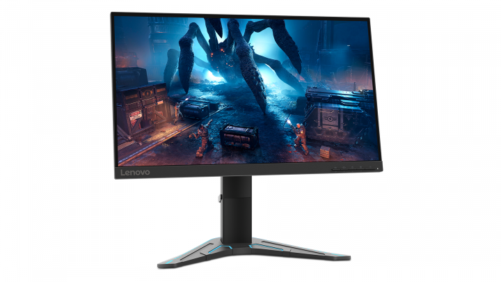 Monitor Lenovo G25-20 24.5 FHD 165Hz 66D6GAC2EU - widok frontu lewej strony