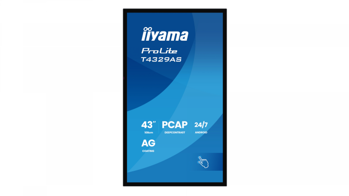 Monitor interaktywny iiyama T4329AS-B1AG 43" 4K UHD VA Touch Android 14 2