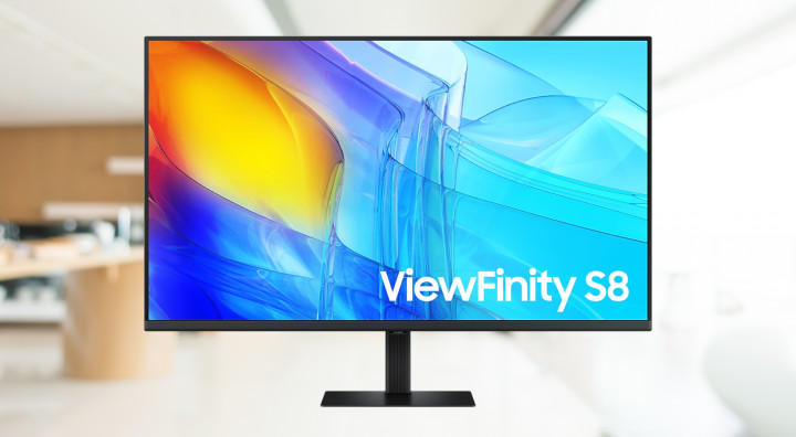 Monitor Samsung ViewFinity S8 LS37D800EAUXEN front