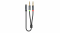 Kabel UNITEK miniJack 3,5mm (F) - 2x 3,5mm (M) Y-C957ABK 2