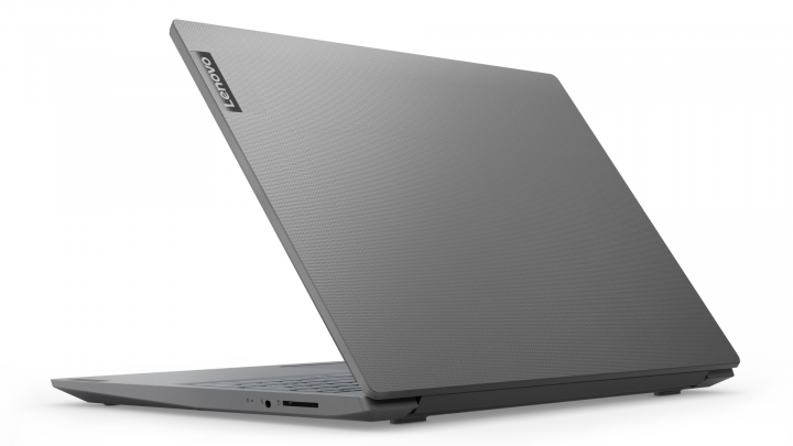 Laptop Lenovo Essential V15 IIL szary - widok tyłu prawej strony