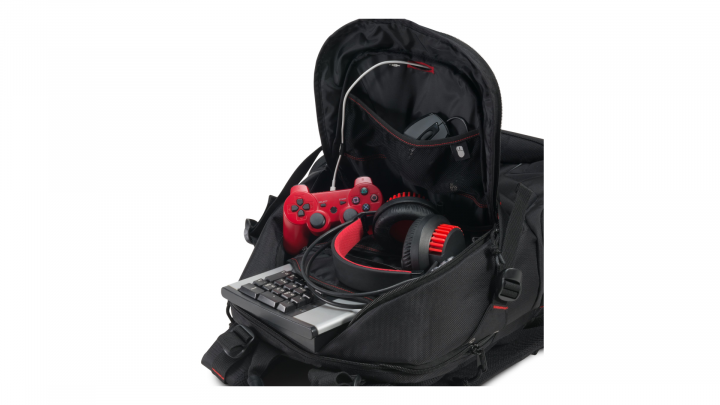 Plecak do laptopa DICOTA E-Sports D31156 173 czarny - otwarty
