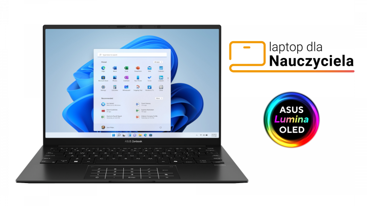 Laptop dla Nauczyciela ASUS Zenbook 14 UM3406KA Black Bon