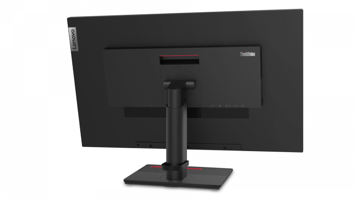 Monitor Lenovo ThinkVision T32p-20 czarny - widok z tyłu prawej strony