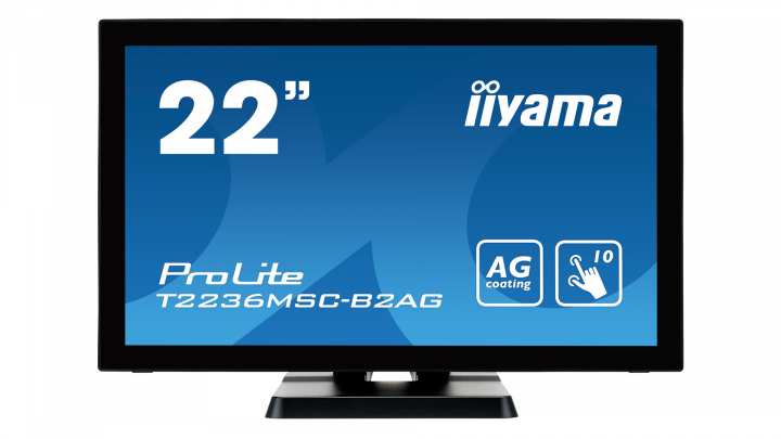 Monitor z dotykowym ekranem IIYAMA ProLite T2236MSC-B2AG - widok frontu