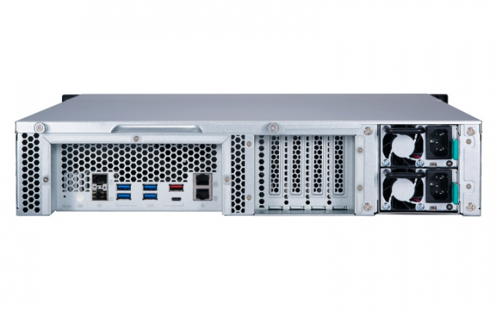 Serwer NAS QNAP TS-1277XU-RP-2600 - widok tyłu