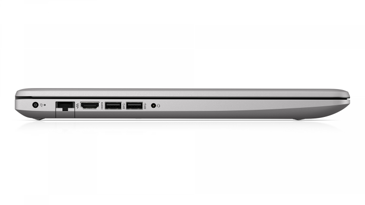 Laptop HP 470 G7 srebrny - widok lewej strony