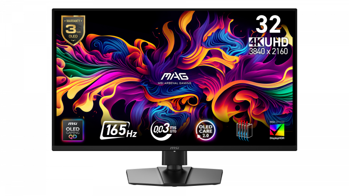 Monitor MSI MAG 322UP QD-OLED E16 31,5" UHD 165Hz 0.03ms