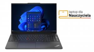 Laptop dla Nauczyciela Lenovo ThinkPad E16 Gen 2 AMD R5 7535HS 16" WUXGA 16GB 512SSD Int W11Pro