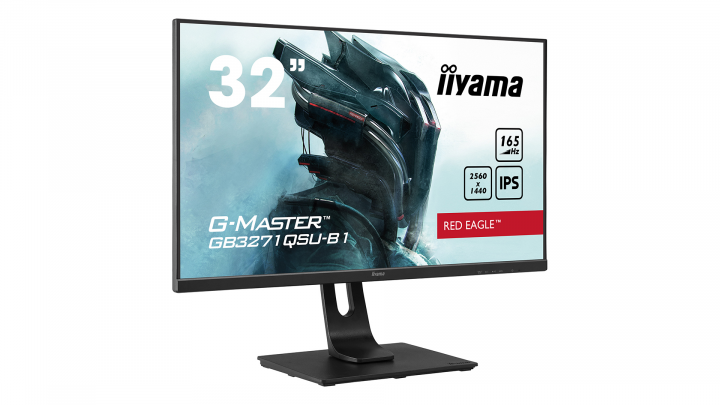 Monitor IIYAMA G-Master GB3271QSU-B1 - przód front lewy