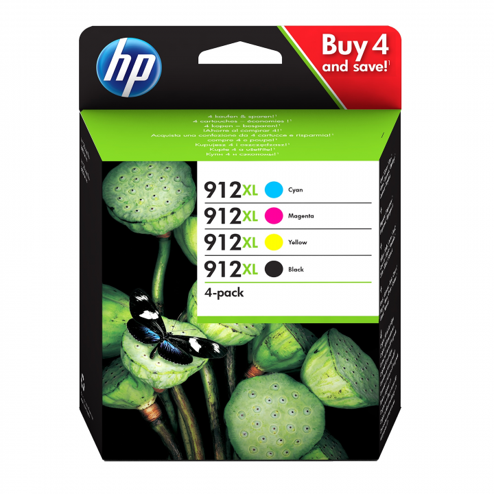 Tusz zestaw HP 912XL 3YP34AE CMYK