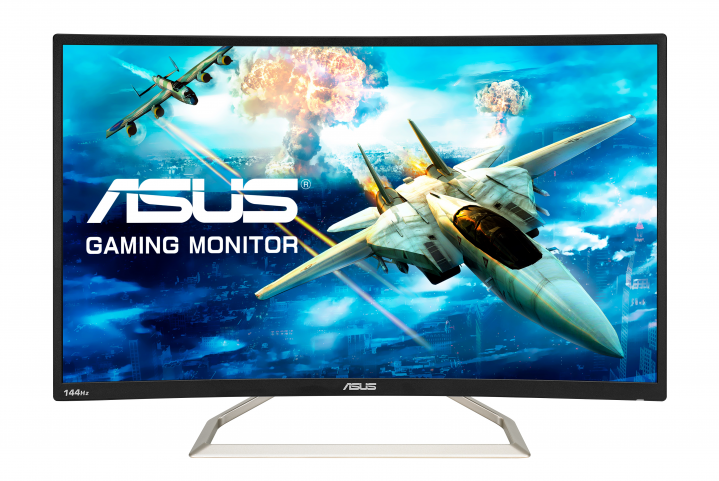 Monitor Asus VA326HR czarny - widok frontu