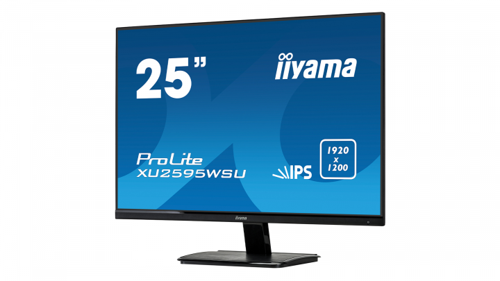 Monitor IIYAMA ProLite XU2595WSU-B1 - widok frontu prawej strony
