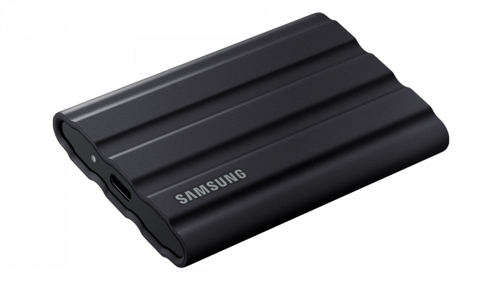 Samsung T7 Shield 1000GB USB 3.2 IP65 Czarny - MU-PE1T0S/EU - widok lewej strony
