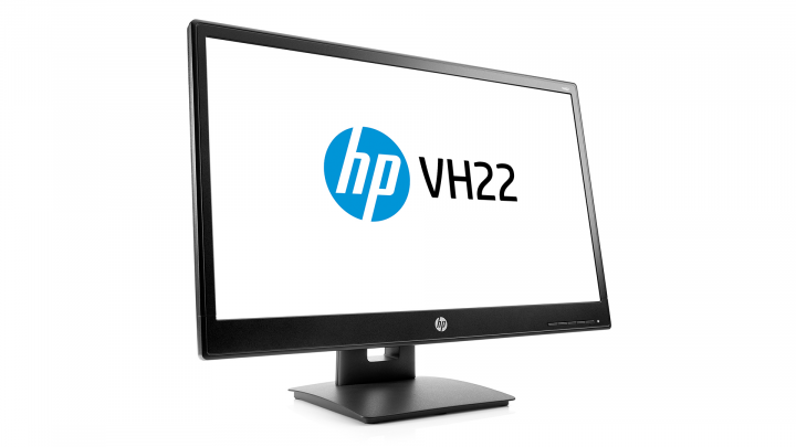 Monitor HP VH22 X0N05AA - widok frontu lewej strony