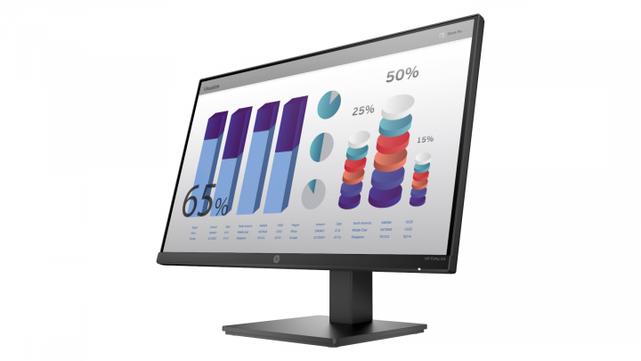 Monitor HP P24q G4 - widok frontu prawej strony
