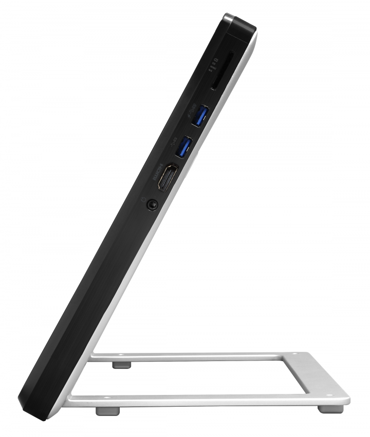Komputer AiO MSI PRO 16 Flex 8GL czarny - widok prawej strony
