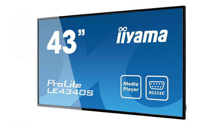 Monitor IIYAMA ProLite LE4340S-B1 - widok frontu prawej strony