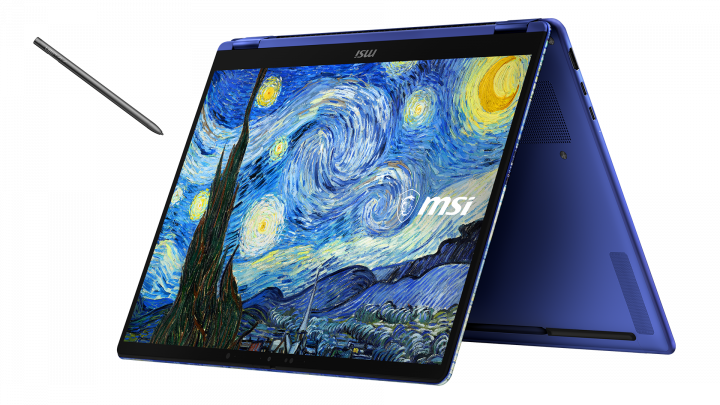 Laptop MSI Prestige 14 Flip AI+ The Starry Night 6