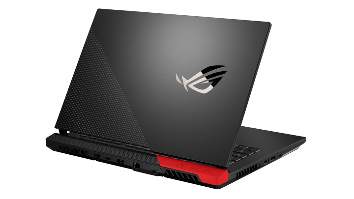 ROG Strix G15 G513IE czarny - widok klapy lewej strony