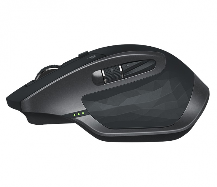 Mysz bezprzewodowa Logitech MX Master 2S optyczna grafitowa 910-005139 - widok lewej strony
