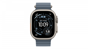 Smartwatch Apple Watch Ultra 3 GPS + Cellular Koperta 49 mm z tytanu w kolorze naturalnym pasek Ocean w kolorze marynarskiego granatu - MEWH4QP/A