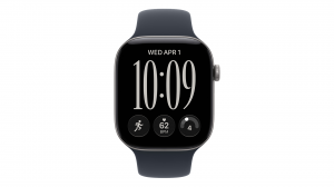 Smartwatch Apple Watch Series 12 GPS + Cellular koperta 46 mm z aluminium w kolorze gwiezdnej szarości, pasek sportowy w kolorze granatowym - rozmiar M/L - MJG74MP/A