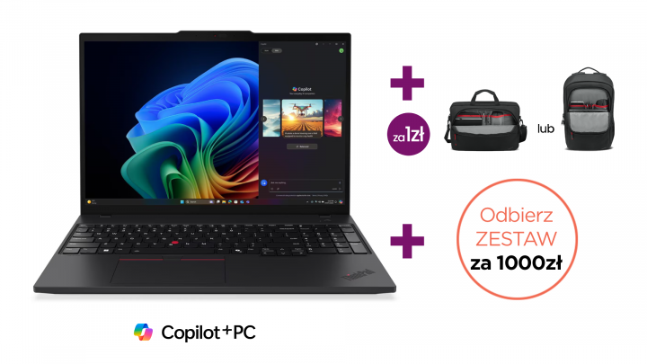 Laptop Lenovo ThinkPad T16 Gen 4 (AMD) W11P FPR BK Copilot Zestaw 1K PROMO
