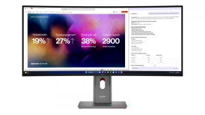 Monitor Lenovo ThinkVision P40WD-40 64B4YAT1EU 39,7" WUHD IPS 120Hz HDMI DP RJ45 Thunderbolt 4 Kvm Zakrzywiony Kam 