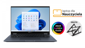 Laptop 2w1 dla Nauczyciela ASUS Vivobook S 14 Flip OLED TN3402YA-KN267W R7 7730U 14" 2,8K 90Hz Touch HDR 16GB 1000SSD W11