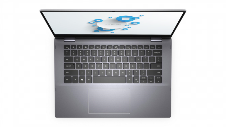 Laptop Dell Inspiron 5400 2w1 szary NoOs - widok z góry