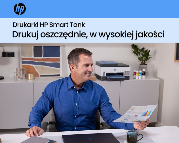 Drukarki HP Smart Tank - drukuj oszczędnie, w wysokiej jakości 13.12.2023 start