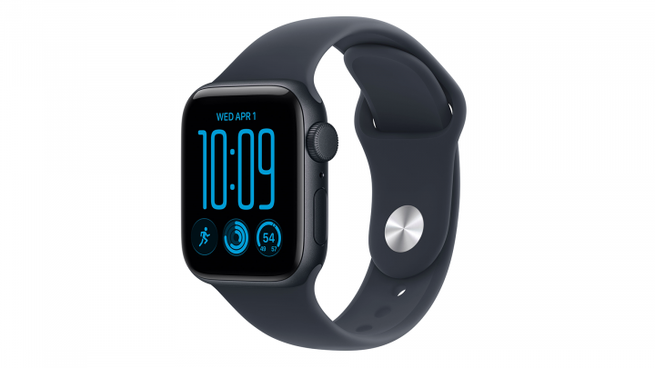 Apple Watch SE 3 GPS koperta 40 mm z aluminium w kolorze północy, pasek sportowy w kolorze niebieskim 1