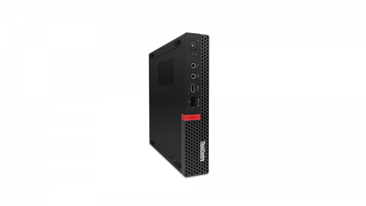 Komputer Lenovo ThinkCentre M720 Tiny - widok frontu lewej strony