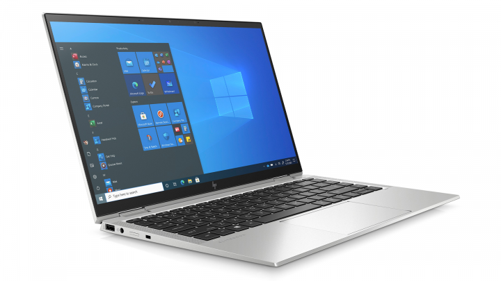 Laptop HP EliteBook x360 1040 G8 - widok frontu lewej strony