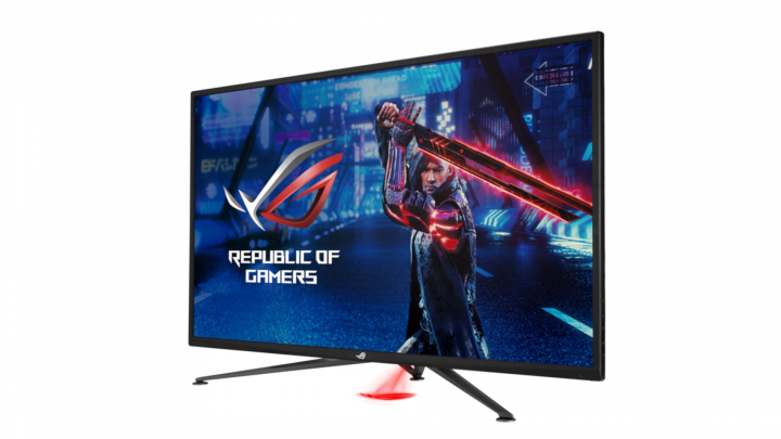 Monitor Asus ROG Strix XG43UQ - widok frontu prawej strony