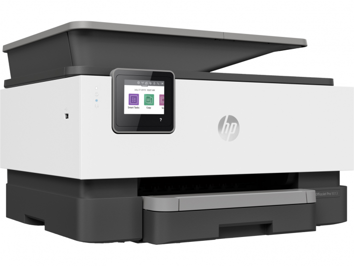 Urządzenie wielofunkcyjne atramentowe HP OfficeJet Pro 9013 - widok frontu lewej strony