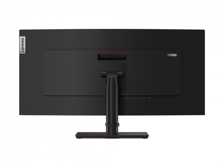 Monitor Lenovo ThinkVision T34w-20 czarny - widok z tyłu