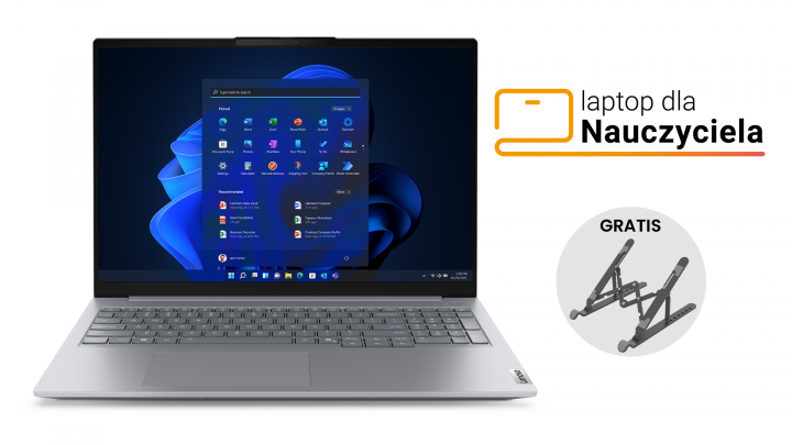 Laptop Lenovo ThinkBook 16 G8 IRL W11P Arctic grey BON + Podstawka Orico