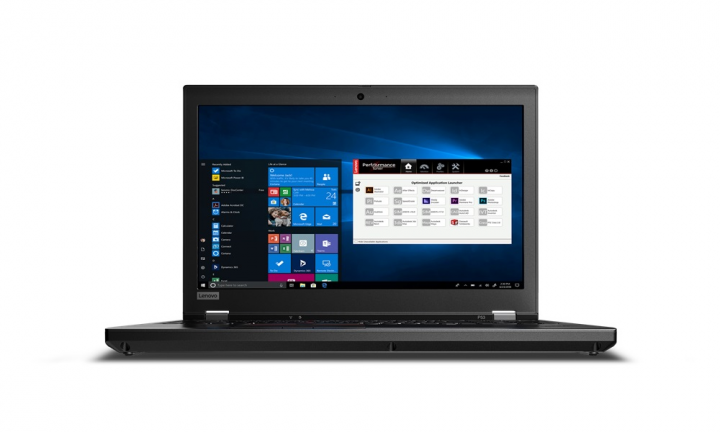 Mobilna stacja robocza Lenovo ThinkPad P53 czarny - widok frontu