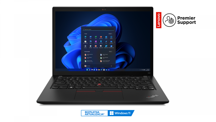 ThinkPad X13 G3 W11P - widok frontu