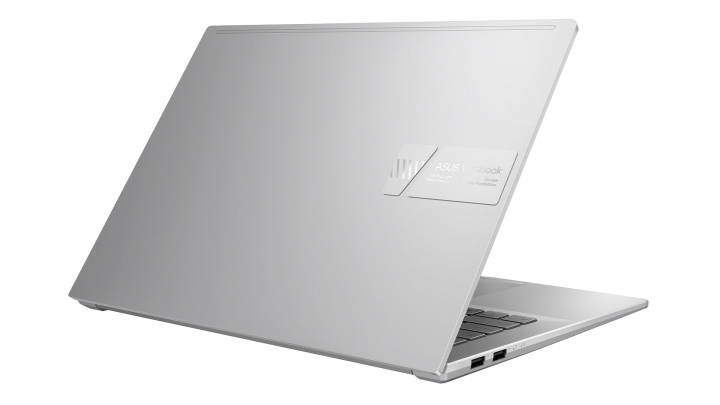 VivoBook Pro 14X OLED N7400PC Cool Silver - widok klapy lewej strony