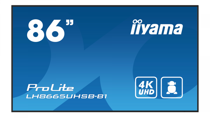 Monitor wielkoformatowy iiyama ProLite LH8665UHSB-B1 86" 4K UHD IPS 24/7 Android 11