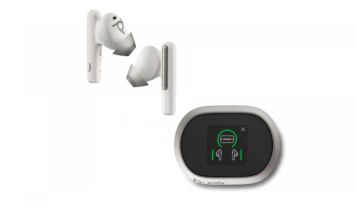 Słuchawki bezprzewodowe Poly Voyager Free 60+ USB-C UC Smart Charge Case White - 216754-02